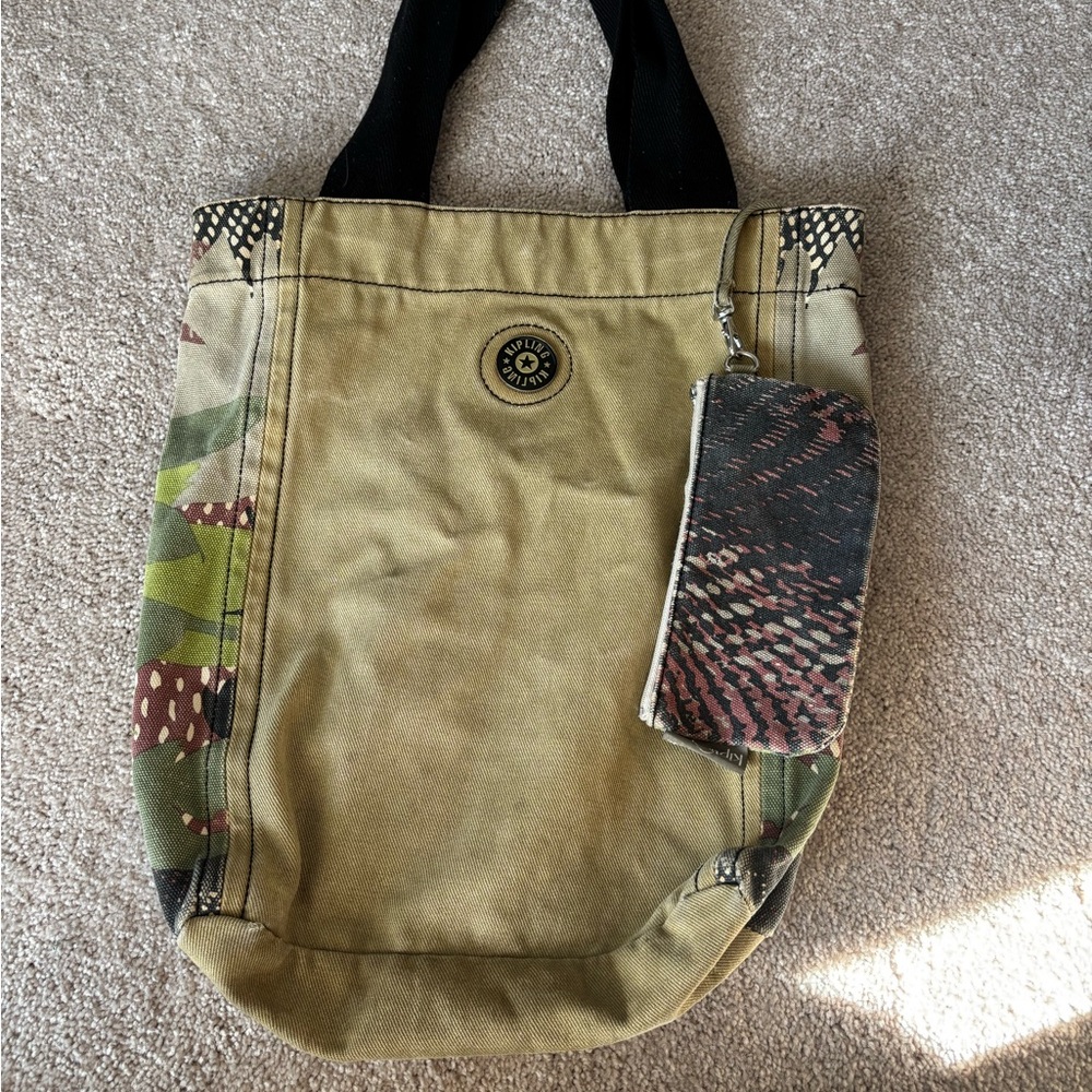 Kipling Canvas Tote Bag